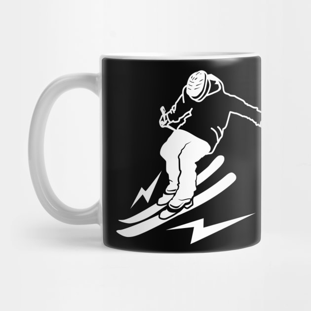 Ski Resort Fun Winter Sports Player Skiing Aspen Colorado by c1337s